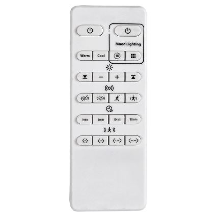 Briloner 3227-016 - LED RGB Himmennysvalo anturilla TALENA LED/24W/230V valkoinen + kauko-ohjaus