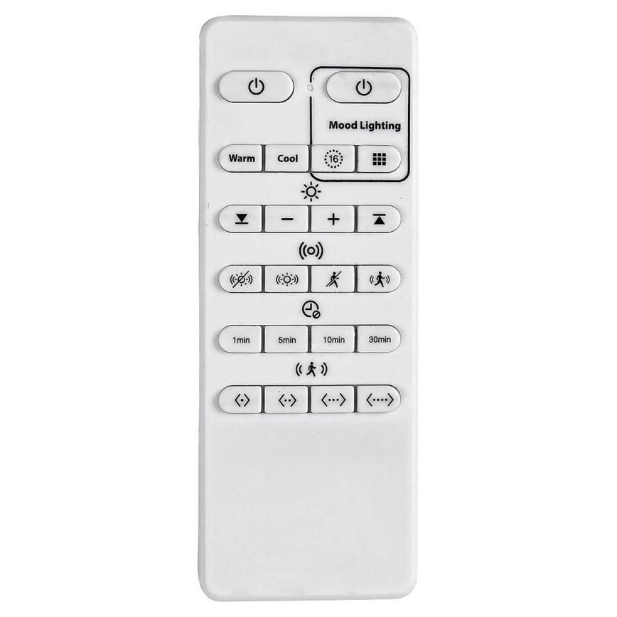 Briloner 3227-016 - LED RGB Himmennysvalo anturilla TALENA LED/24W/230V valkoinen + kauko-ohjaus