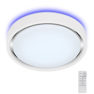 Briloner 3227-016 - LED RGB Himmennysvalo anturilla TALENA LED/24W/230V valkoinen + kauko-ohjaus