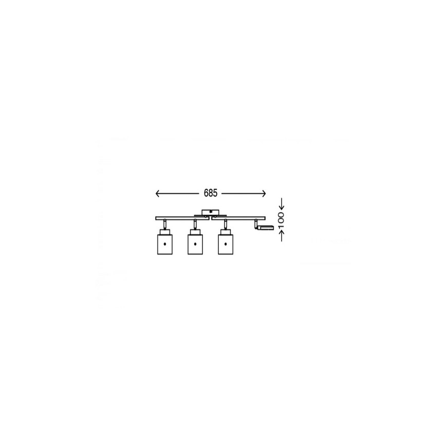 Briloner 3305-047 - LED-kohdevalaisin GLAM 4xLED/4,5W/230V