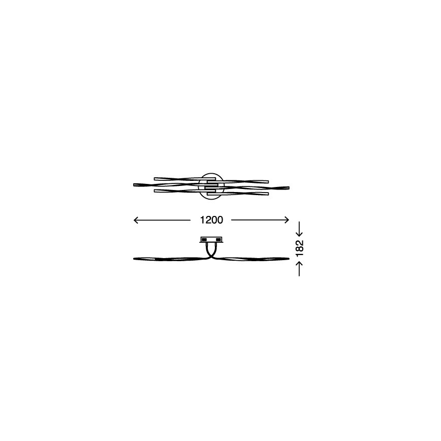 Briloner 3340-062 - Himmennettävä LED-kattovalaisin TWIN 6xLED/7,5W/230V