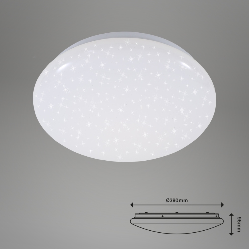 Briloner 3380-116 - LED Himmennettävä kattovalo STARRY SKY LED/18W/230V 2700/4000K