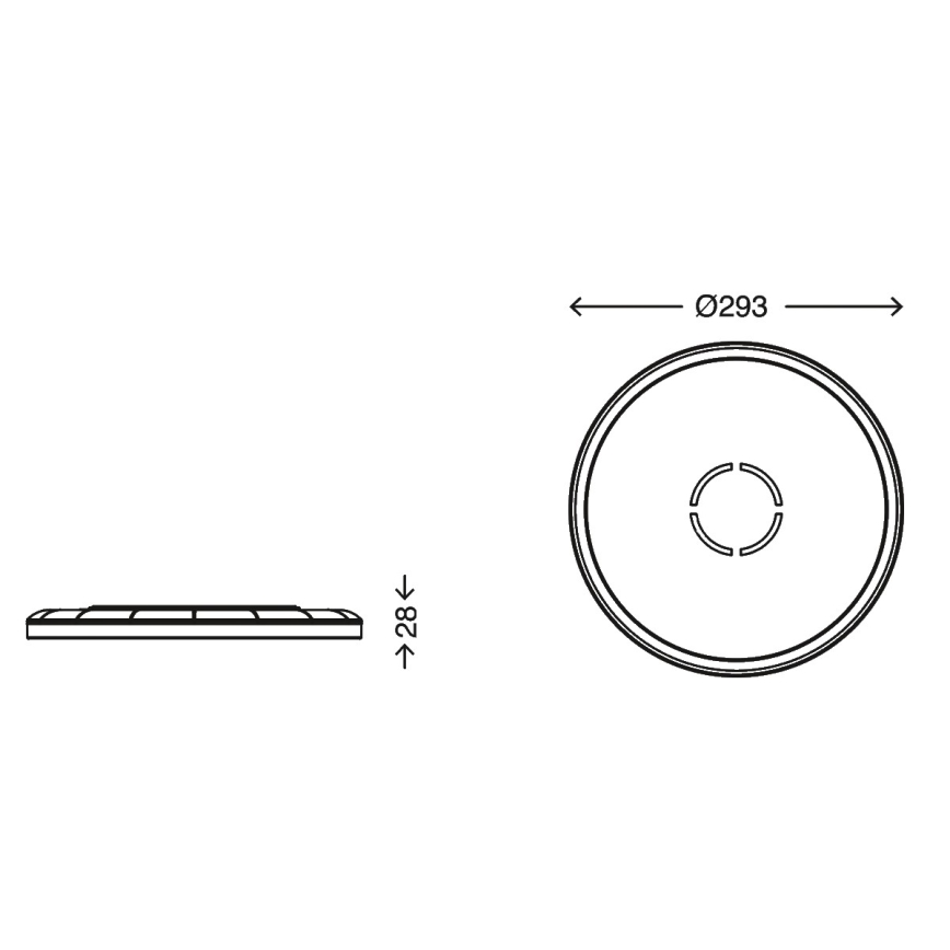 Briloner 3391-014 - LED-kattovalo FREE LED/18W/230V d. 29 cm