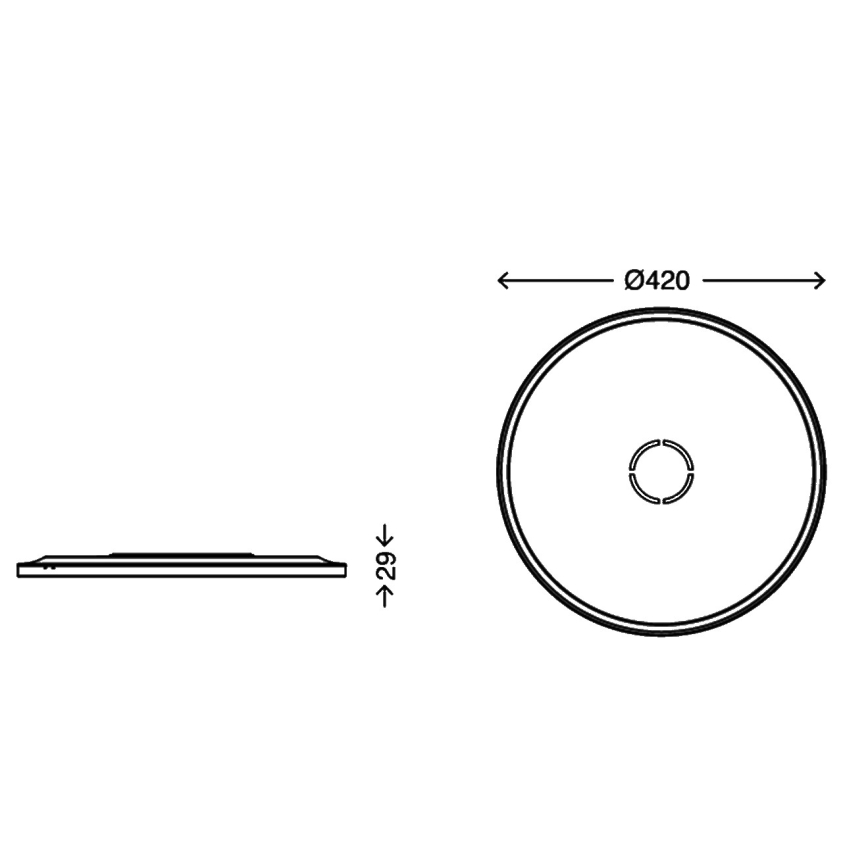 Briloner 3392-015 - LED-kattovalo FREE LED/22W/230V d. 42 cm