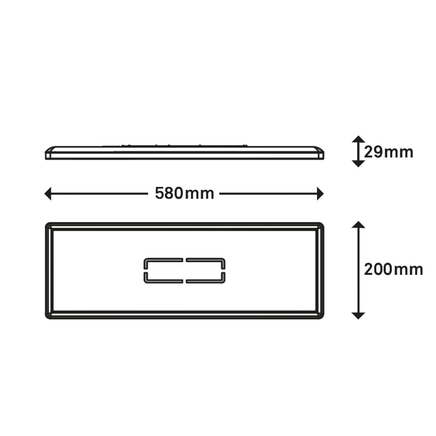 Briloner 3394-015 - LED-kattovalo FREE LED/22W/230V 58x20 cm