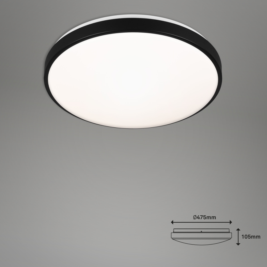 Briloner 3430-015 - Himmennettävä LED-kattovalaisin MANNY LED/48W/230V + kauko-ohjaus