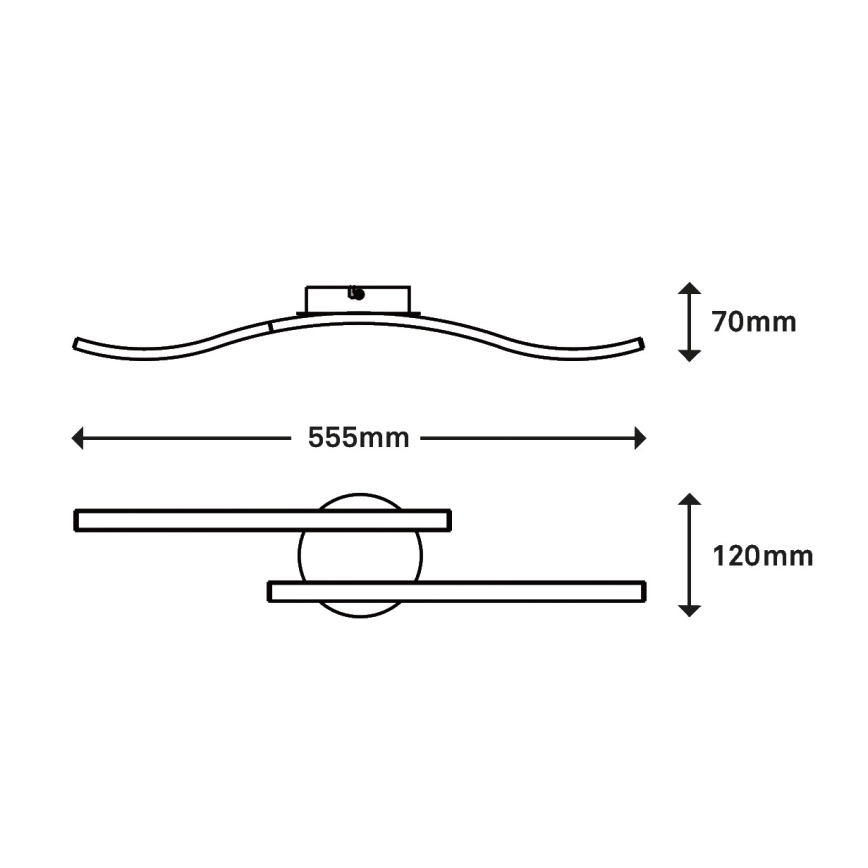Briloner 3449-015 - LED Pinta-asetettava kattokruunu GO 2xLED/6W/230V