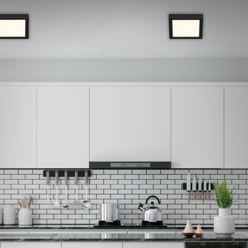 Briloner 3464-415 - LED-kattovalaisin FIRE LED/12W/230V 17x17 cm