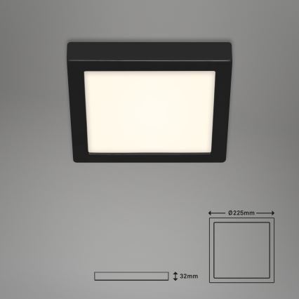 Briloner 3466-415 - LED Kattovalo FIRE LED/16,5W/230V 22,5x22,5 cm