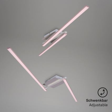 Briloner 3500-018 - Kiinteä LED-kattokruunu STAFF 2xLED/6W/230V