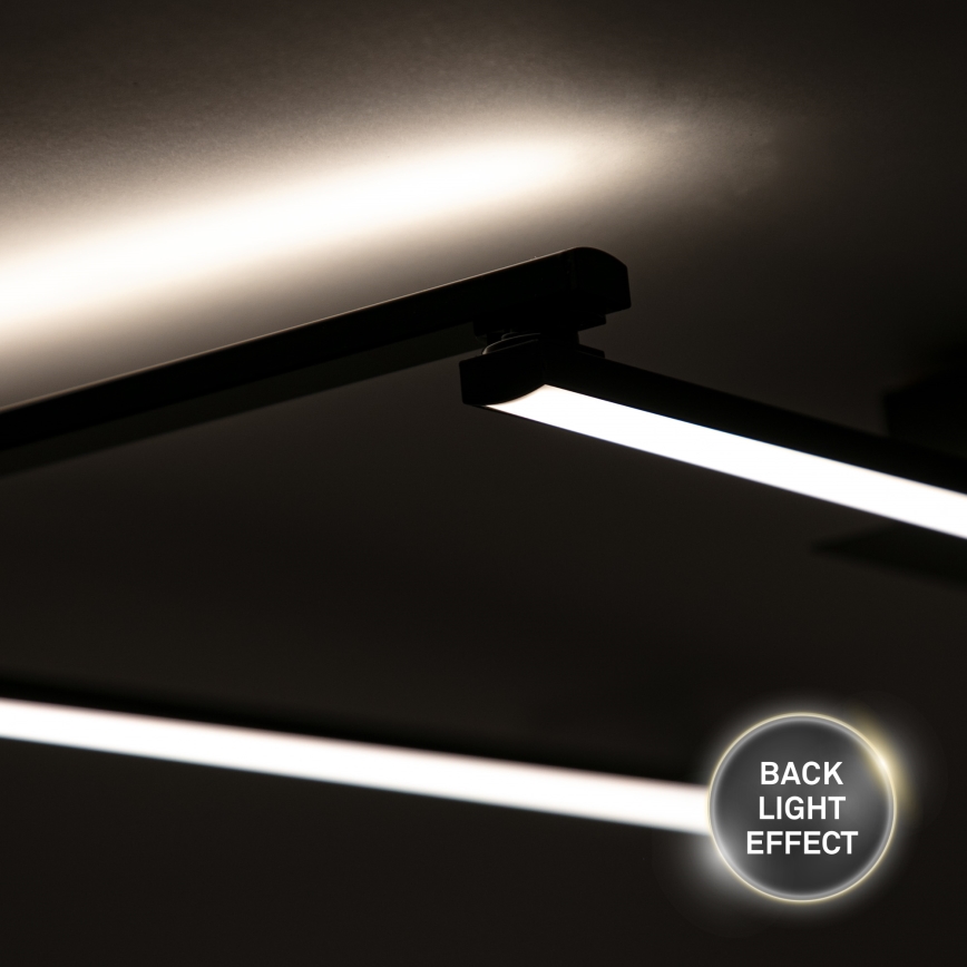 Briloner 3501-015 - Kiinteä LED-kattokruunu STAFF 5xLED/4,8W/230V musta