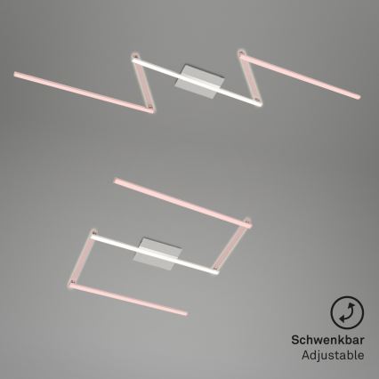 Briloner 3501-018 - Kiinteä LED-kattokruunu STAFF 5xLED/4,8W/230V mattakromi