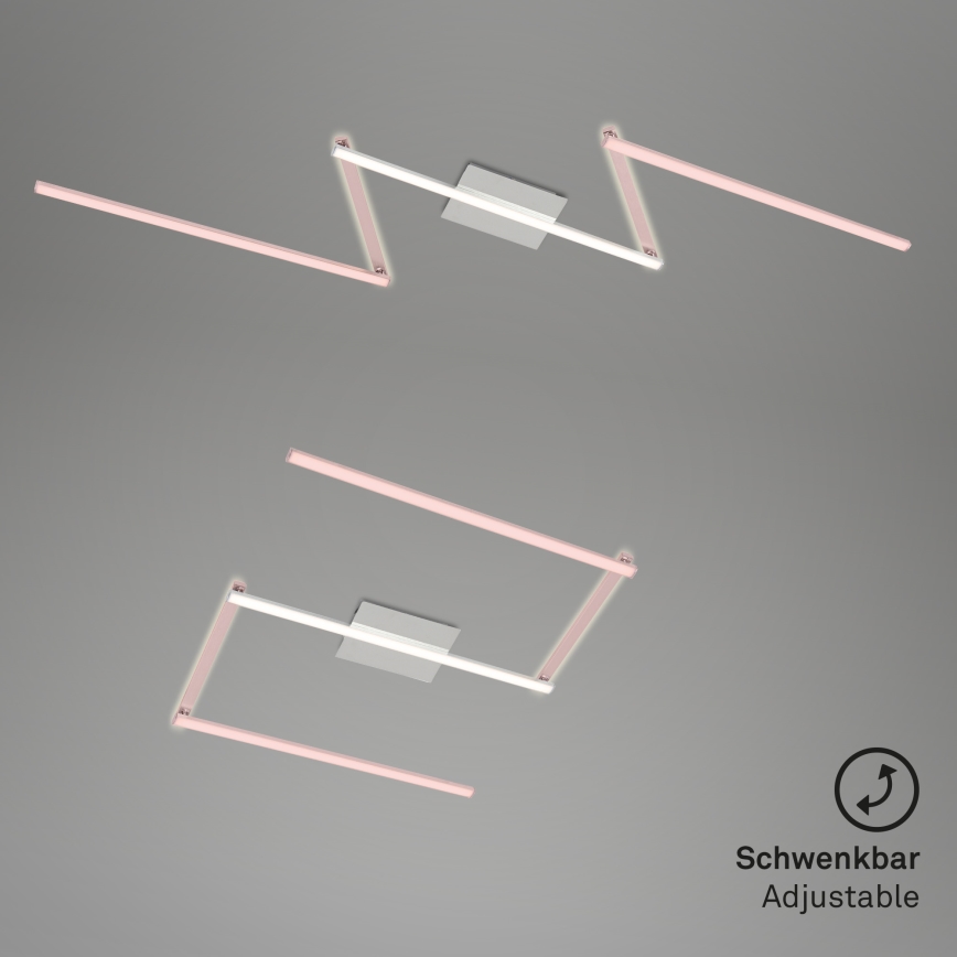 Briloner 3501-018 - Kiinteä LED-kattokruunu STAFF 5xLED/4,8W/230V mattakromi