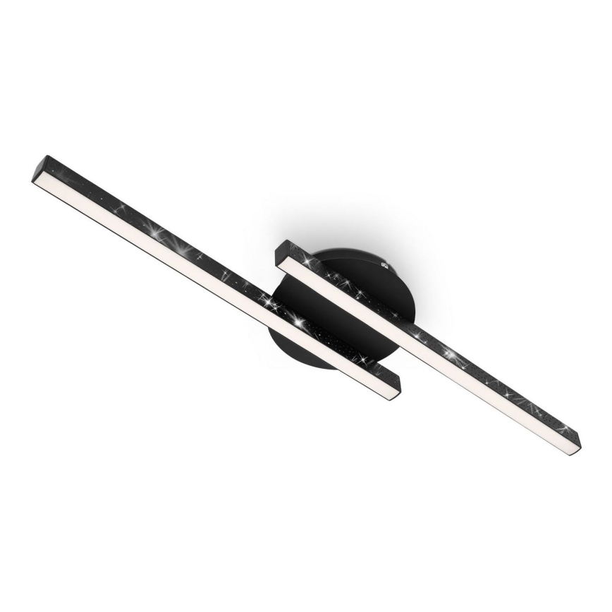 Briloner 3517-025 - LED Pinta-asennettava kattokruunu REY 2xLED/6W/230V musta