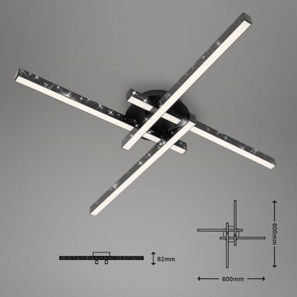 Briloner 3519-045 - LED-kattokruunu REY 4xLED/6W/230V