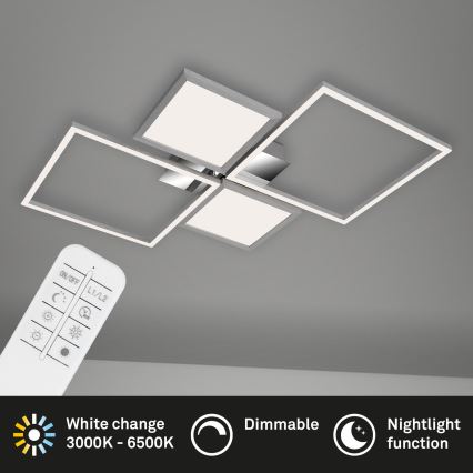 Briloner 3530-018 - LED-himmennyskattokruunu FRAME LED/40W/230V 3000-6500K + kauko-ohjaus