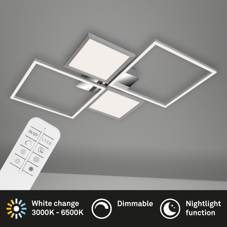 Briloner 3530-018 - LED-himmennyskattokruunu FRAME LED/40W/230V 3000-6500K + kauko-ohjaus