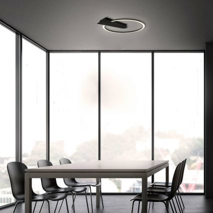 Briloner 3542-015 - Himmennettävä LED-kattovalaisin NICO LED/12W/230V musta