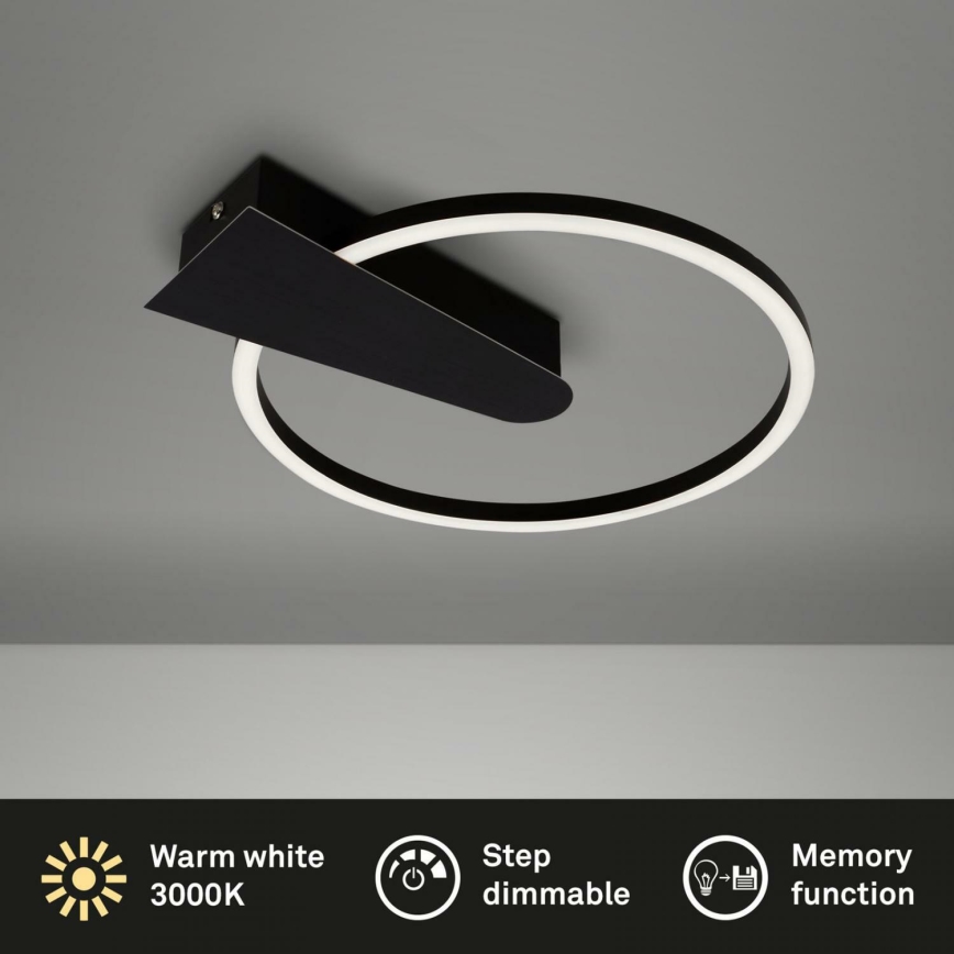 Briloner 3542-015 - Himmennettävä LED-kattovalaisin NICO LED/12W/230V musta