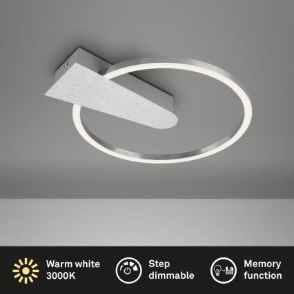 Briloner 3542-018 - Himmennettävä LED-kattovalaisin NICO LED/12W/230V mattakromi