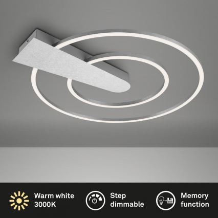 Briloner 3543-018 - Himmennettävä LED-kattovalaisin NICO LED/25W/230V mattakromi