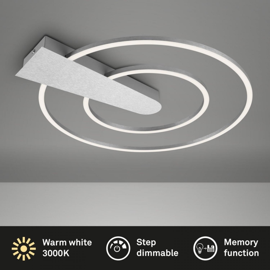 Briloner 3543-018 - Himmennettävä LED-kattovalaisin NICO LED/25W/230V mattakromi