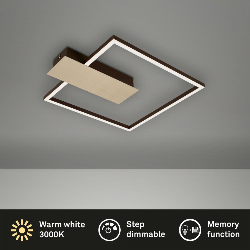 Briloner 3544-017 - Himmennettävä LED-kattovalaisin NICO LED/12W/230V kulta
