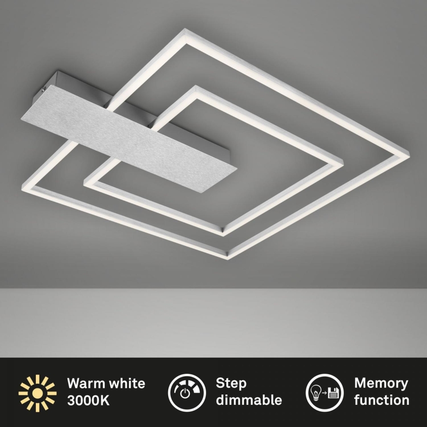 Briloner 3545-018 - Himmennettävä LED-kattovalaisin NICO LED/25W/230V mattakromi