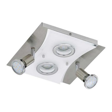 Briloner 3582-042 - LED-kattovalaisin RIPOSO 2xLED/5W/230V + 2xGU10/3W