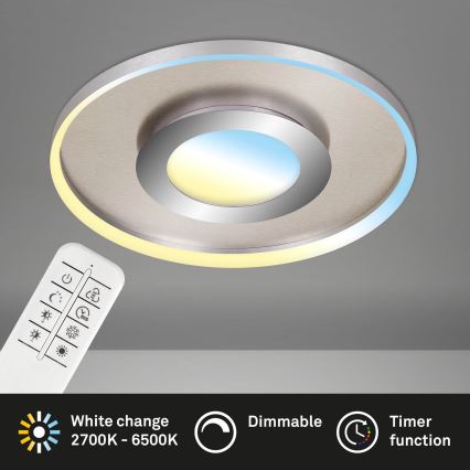 Briloner 3640-012 - Himmennettävä LED-kattovalaisin LED/25W/230V 2700-6500K + kauko-ohjaus