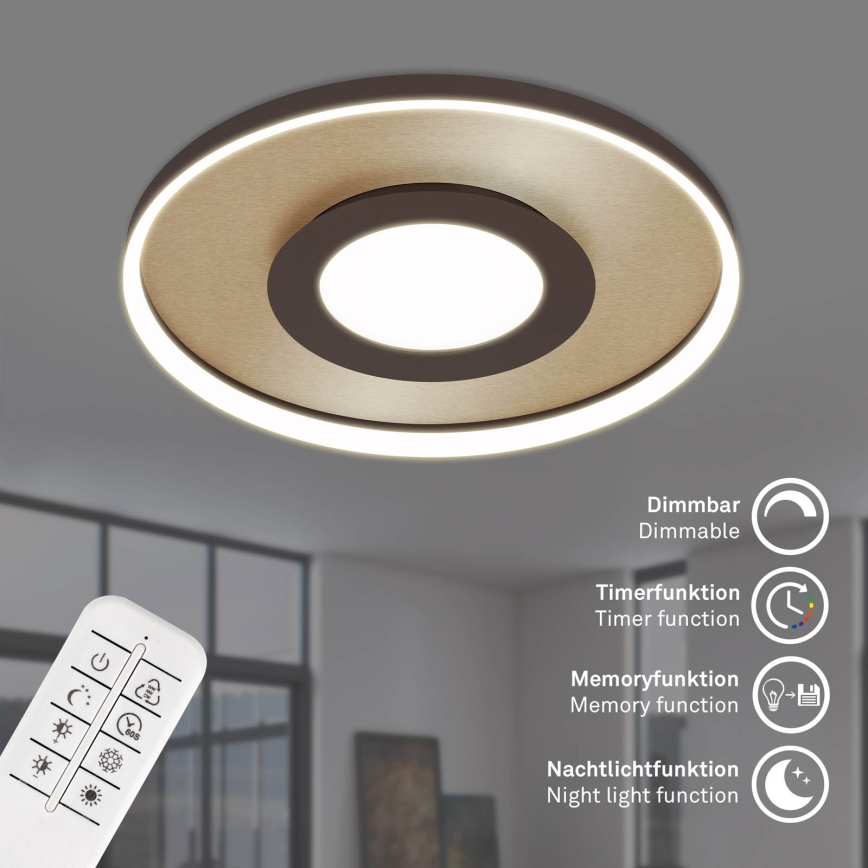 Briloner 3640017 - Himmennettävä LED-kattovalaisin FRAME LED/25W/230V 2700-6500K + kauko-ohjaus