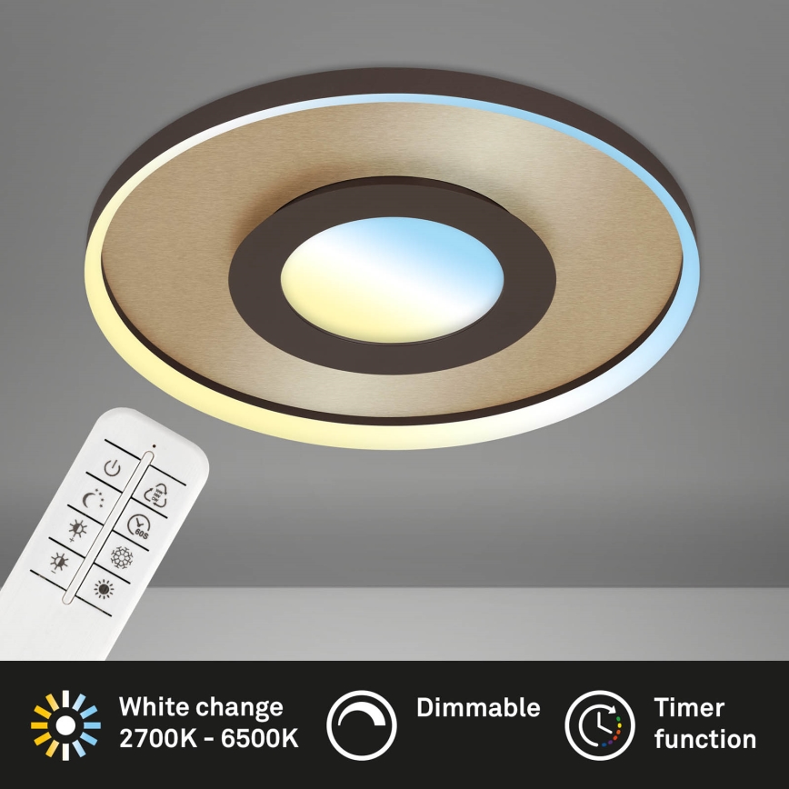 Briloner 3640017 - Himmennettävä LED-kattovalaisin FRAME LED/25W/230V 2700-6500K + kauko-ohjaus