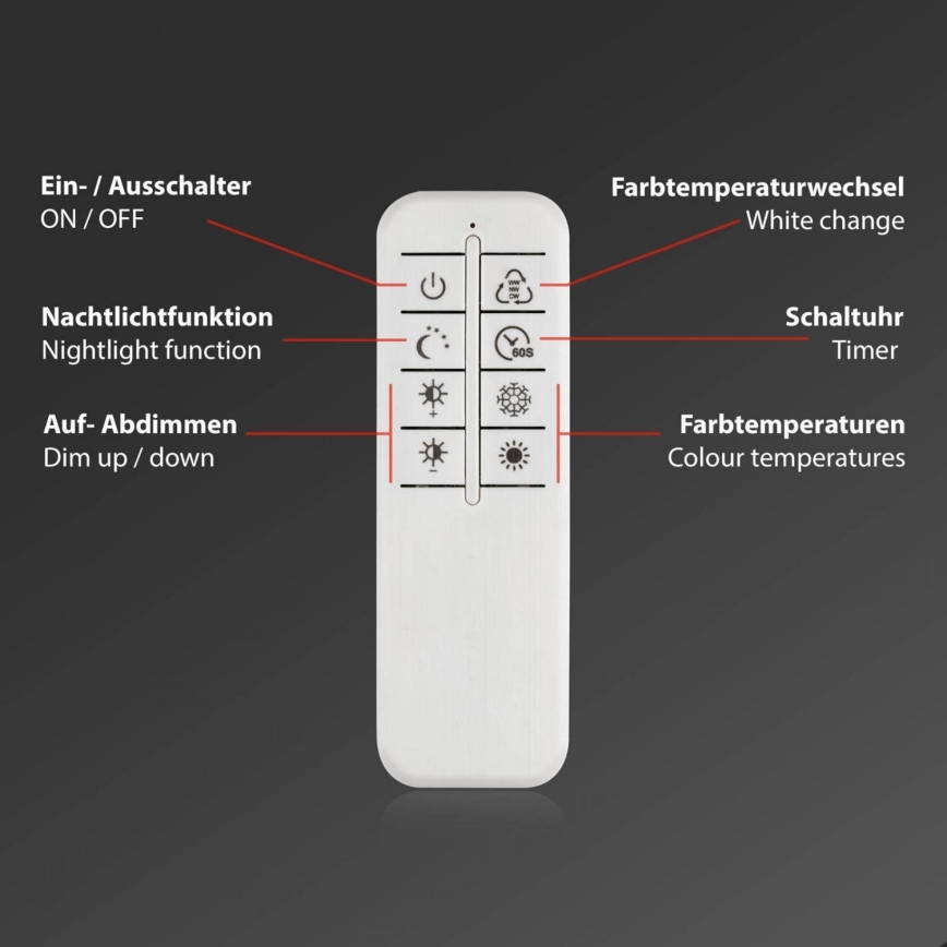 Briloner 3641-017 - Himmennettävä LED-kattovalaisin FRAME LED/30W/230V 2700-6500K kulta + kauko-ohjaus