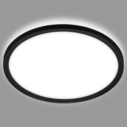 Briloner 3642-415 - LED-kattovalaisin kylpyhuoneeseen SLIM LED/19W/230V halkaisija 29 cm IP44 musta