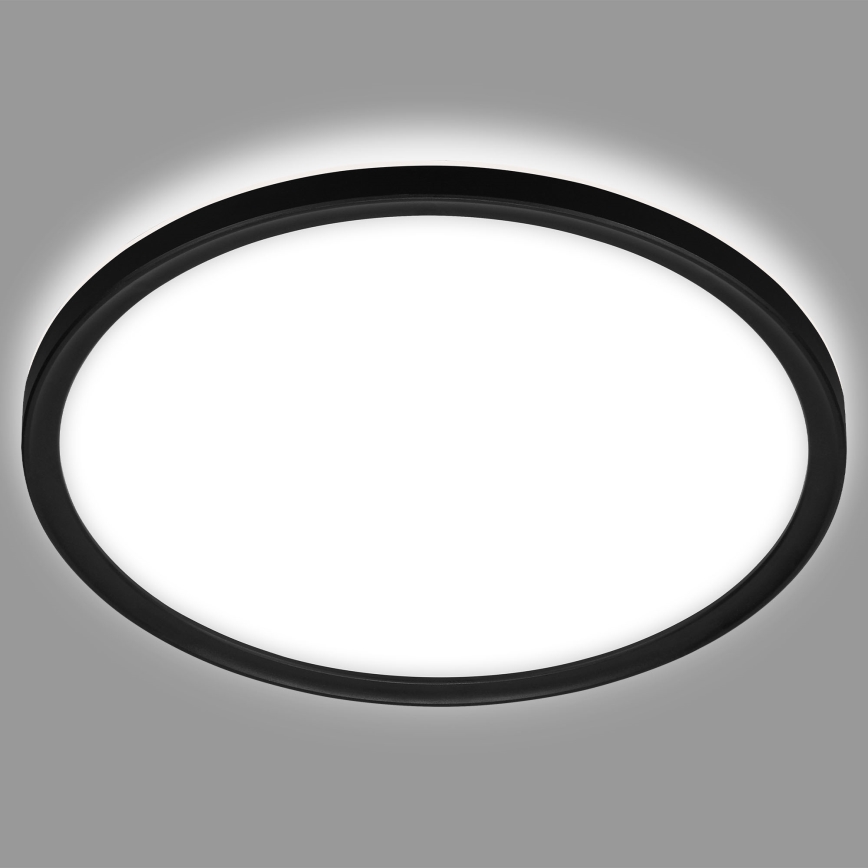 Briloner 3642-415 - LED-kattovalaisin kylpyhuoneeseen SLIM LED/19W/230V halkaisija 29 cm IP44 musta
