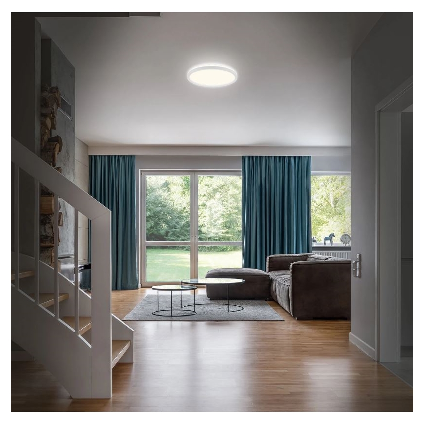 Briloner 3642-416 - LED-kattovalaisin kylpyhuoneeseen SLIM LED/19W/230V IP44 valkoinen+