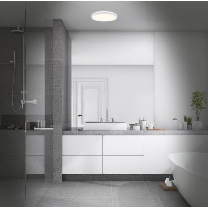 Briloner 3642-416 - LED-kattovalaisin kylpyhuoneeseen SLIM LED/19W/230V IP44 valkoinen+