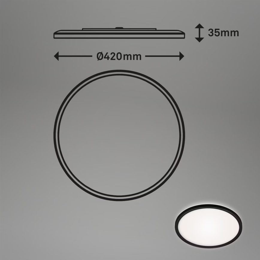 Briloner 3643-415 - LED-kattovalaisin kylpyhuoneeseen LED/22W/230V IP44 4000K