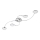 Briloner 3660-048 - LED-himmennyskattokruunu CIRCOLARE 4xLED/5W/230V