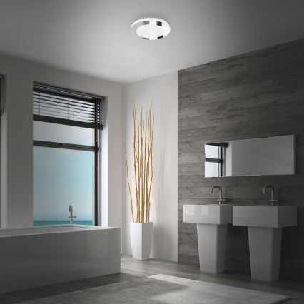 Briloner 3693-018 - LED-kattovalaisin kylpyhuoneeseen LED/15W/230V IP44 4000K halkaisija 28 cm