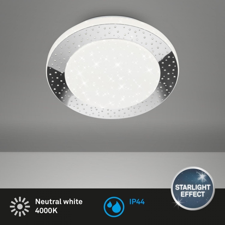 Briloner 3693-018 - LED-kattovalaisin kylpyhuoneeseen LED/15W/230V IP44 4000K halkaisija 28 cm