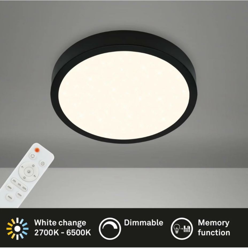 Briloner 3701-015 - Himmennettävä LED-kattovalaisin RUNA LED/18W/230V 2700-6500K + kauko-ohjaus