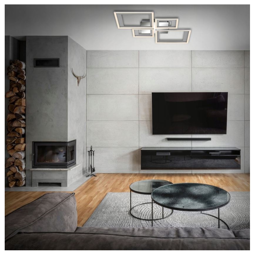 Briloner 3727-019 - Himmennettävä LED-kattovalaisin FRAME LED/38W/230V