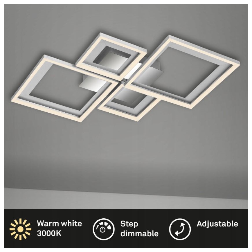 Briloner 3727-019 - Himmennettävä LED-kattovalaisin FRAME LED/38W/230V