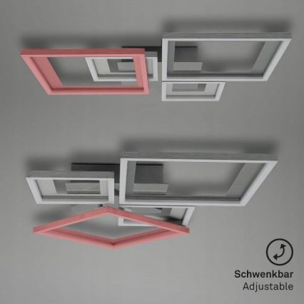 Briloner 3727-019 - Himmennettävä LED-kattovalaisin FRAME LED/38W/230V