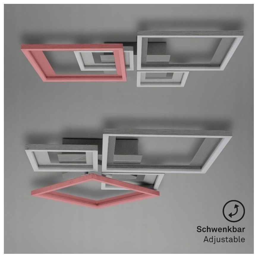 Briloner 3727-019 - Himmennettävä LED-kattovalaisin FRAME LED/38W/230V