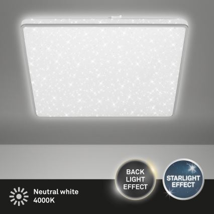 Briloner 3749-414 - LED-kattovalaisin LINO LED/24W/230V mattakromi