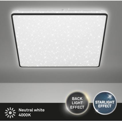 Briloner 3749-415 - LED-kattovalaisin LINO LED/24W/230V musta