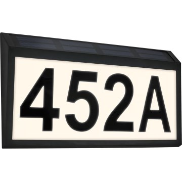 Briloner 3797015 - LED-aurinkokäyttöinen talonumerovalaisin LED/0,5W/1,2V 1200 mAh IP44