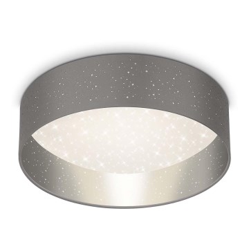 Briloner 3882-014 - LED-kattovalaisin MAILA STARRY LED/18W/230V harmaa/hopea